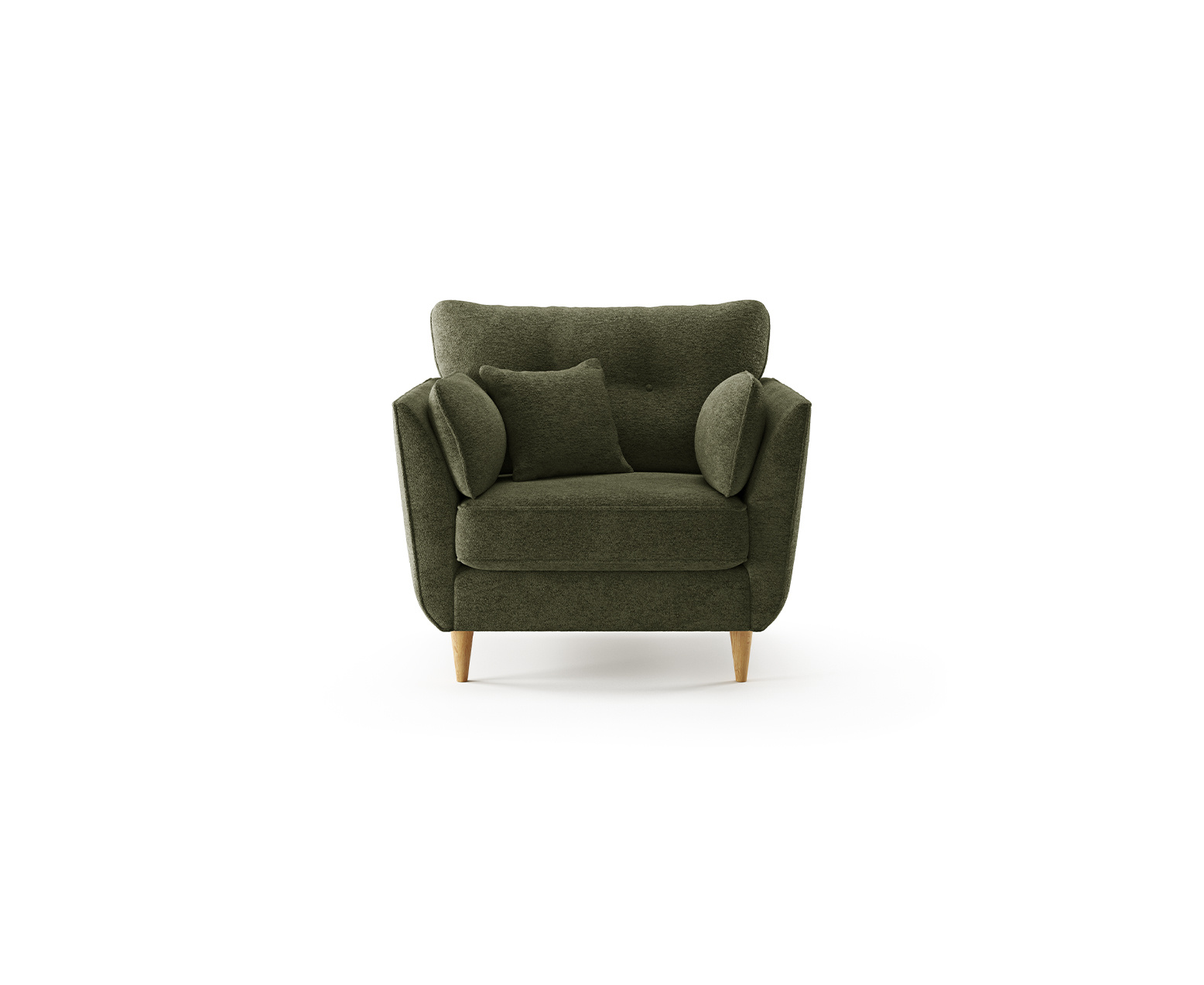 Capri Emerald Boucle Fabric Armchair