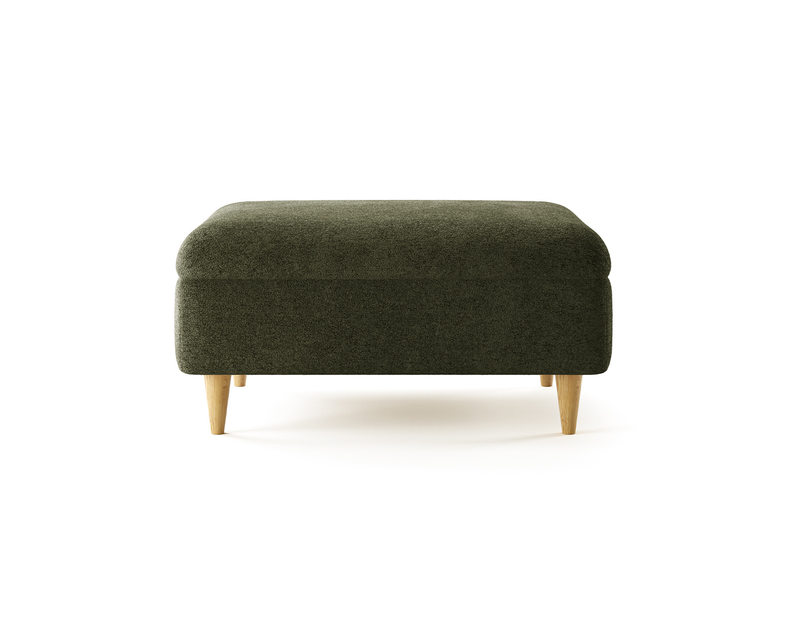 Capri Emerald Boucle Fabric Footstool