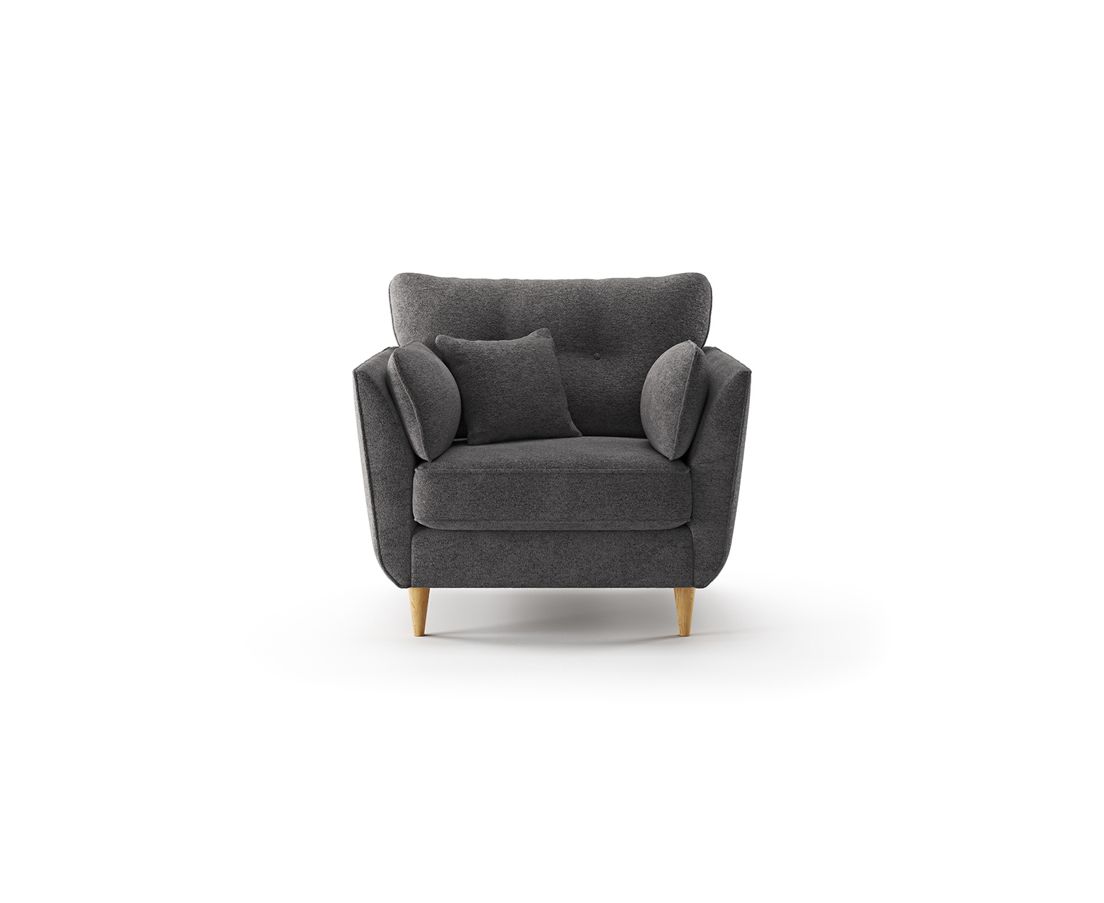 Capri Midnight Boucle Fabric Armchair