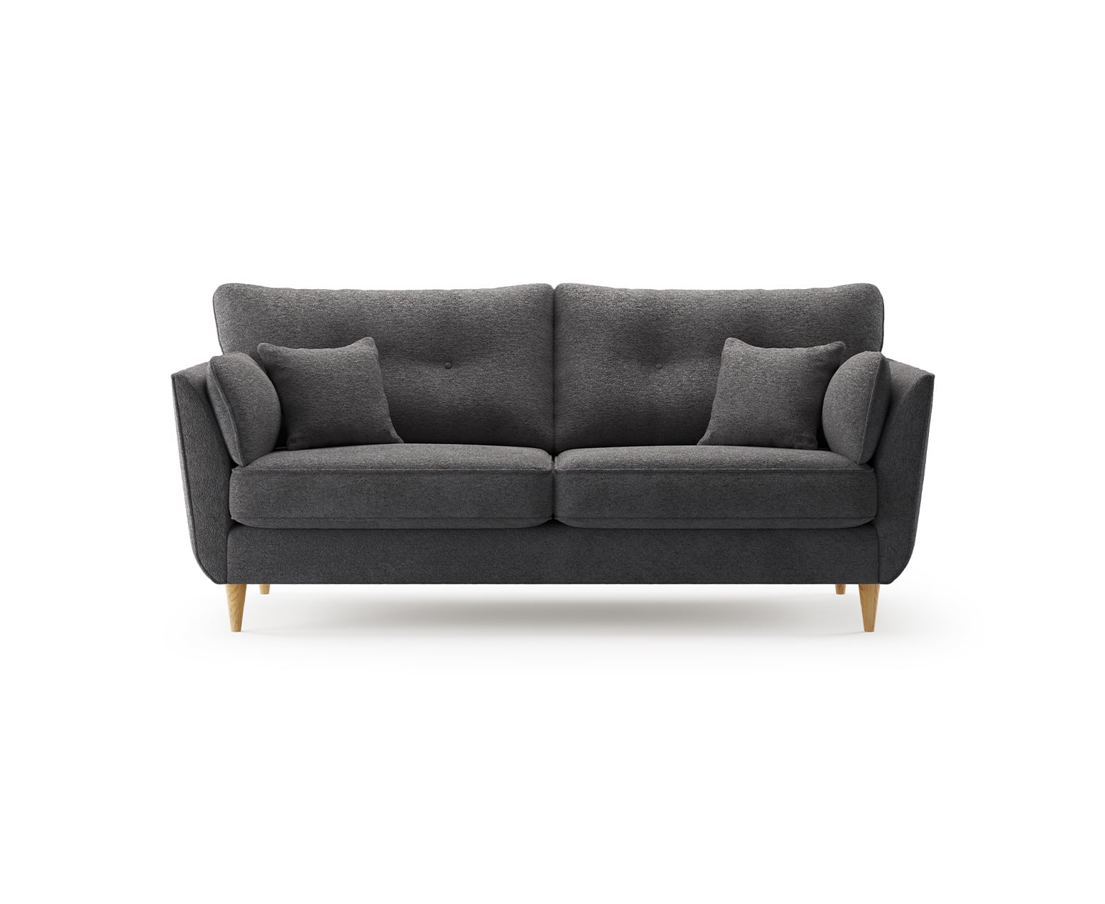 Capri Midnight Boucle Fabric 3 Seater Sofa