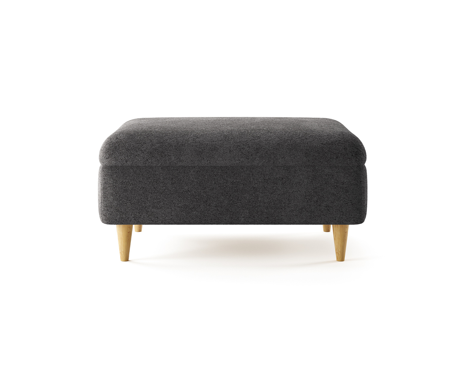 Capri Midnight Boucle Fabric Footstool