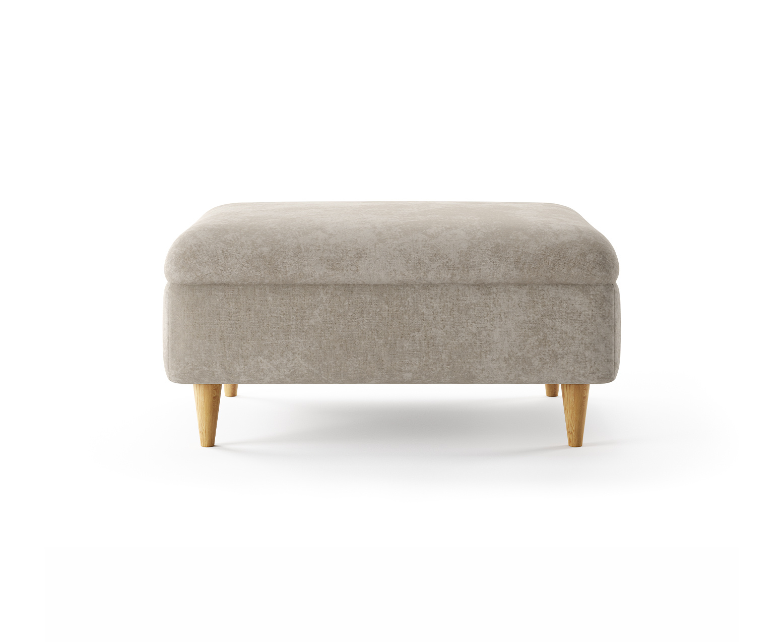 Capri Linen Chenille Fabric Footstool