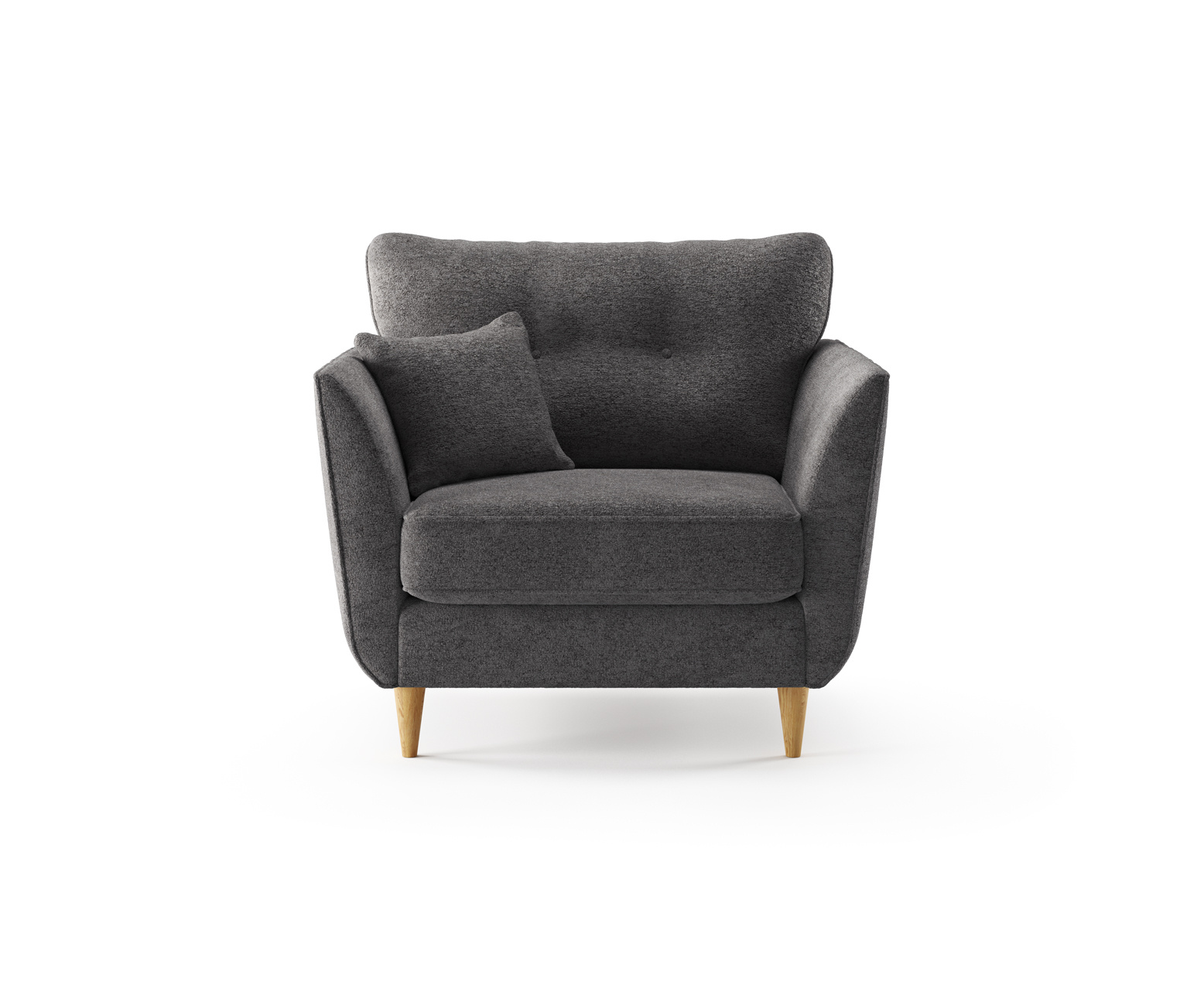 Capri Midnight Boucle Fabric Armchair