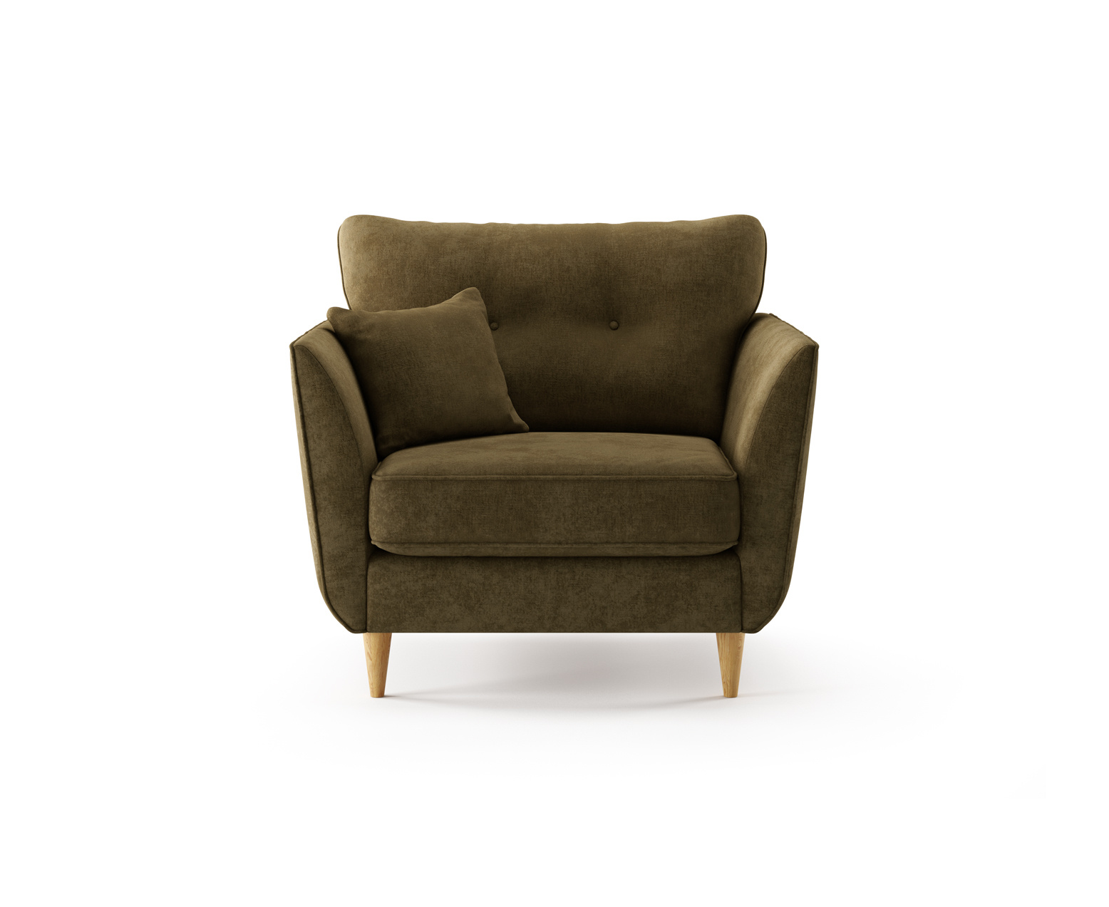 Capri Sage Chenille Fabric Armchair