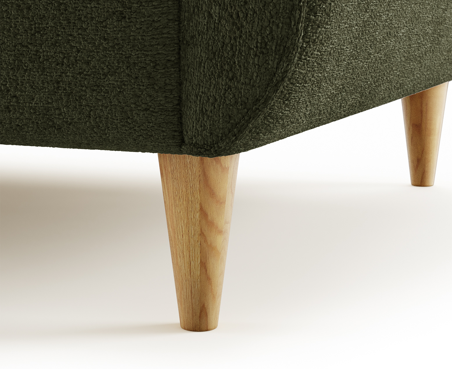 Photo 2 of Capri emerald boucle fabric 2 seater sofa