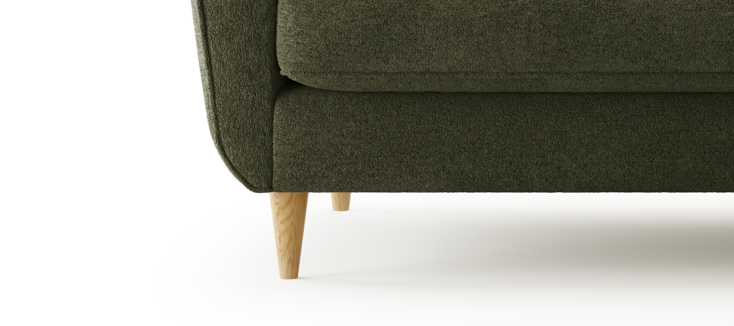 Photo 5 of Capri emerald boucle fabric 2 seater sofa