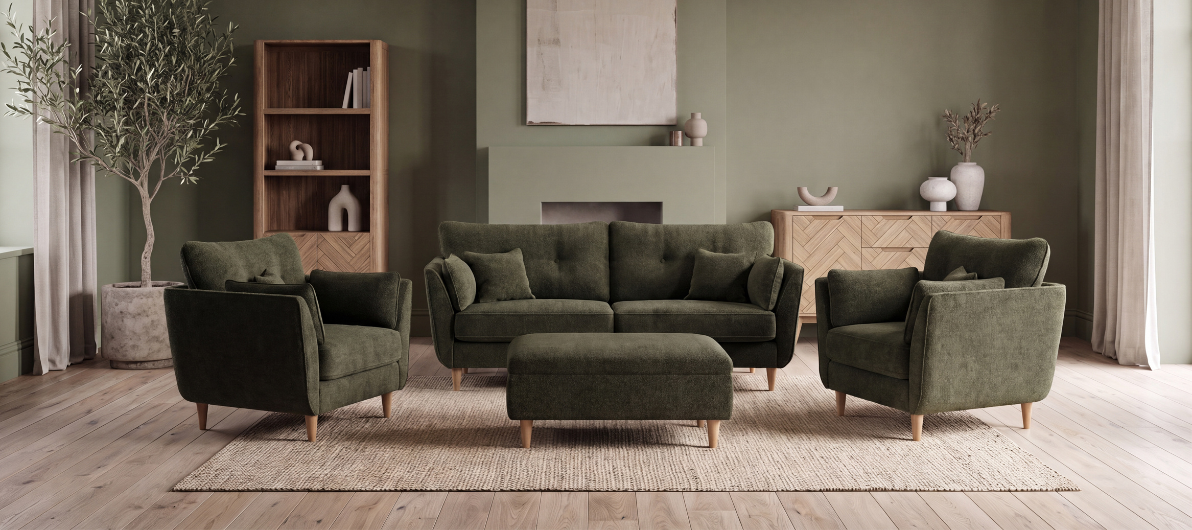 Photo 7 of Capri emerald boucle fabric 2 seater sofa