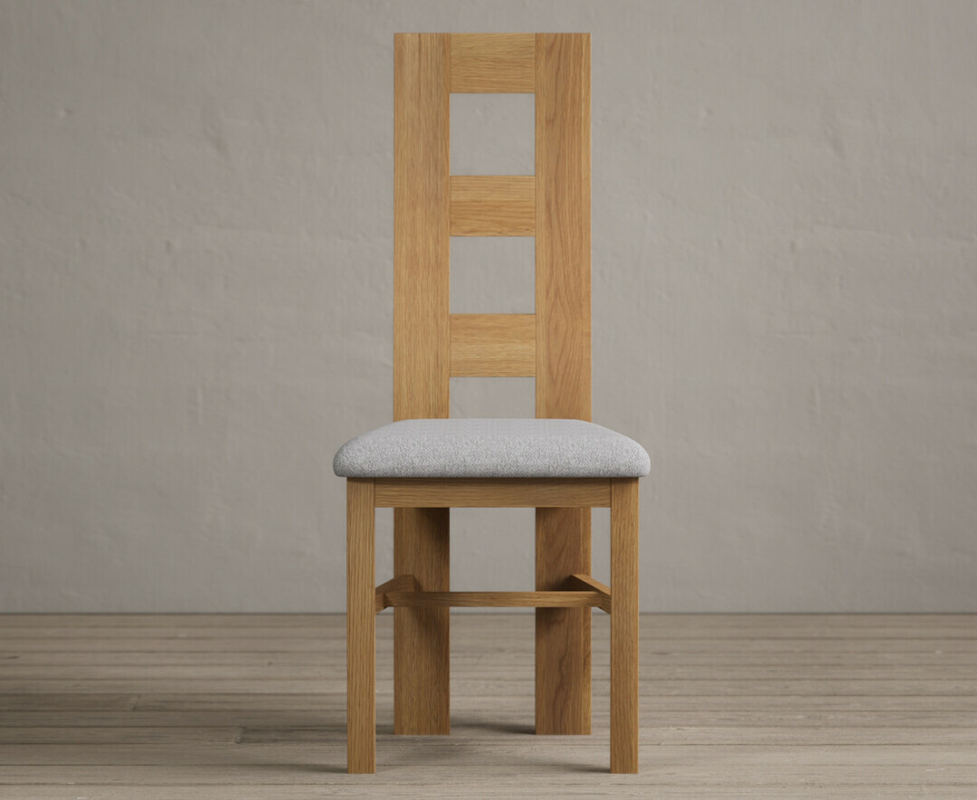 Hertford 120cm Fixed Top Solid Oak Dining Table with 6 Oak Natural Chairs