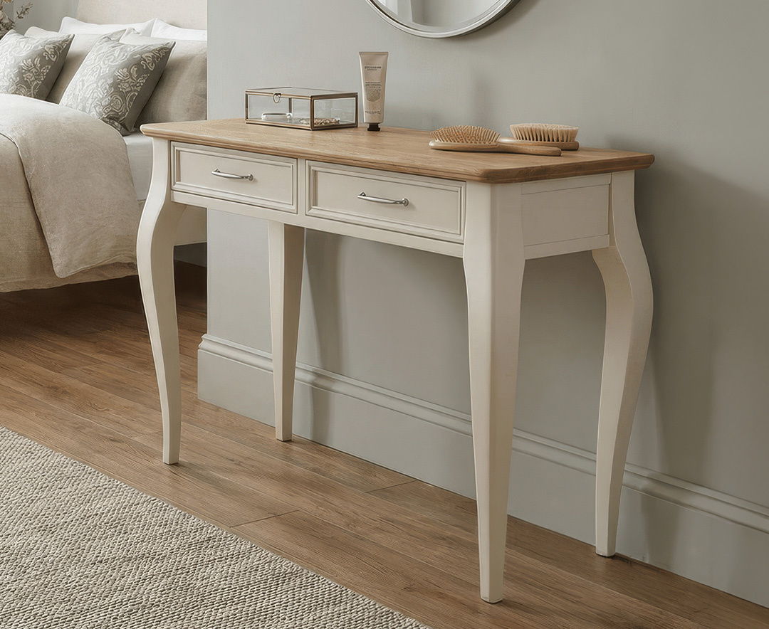 Chateau Oak And Soft White Painted Dressing Table
