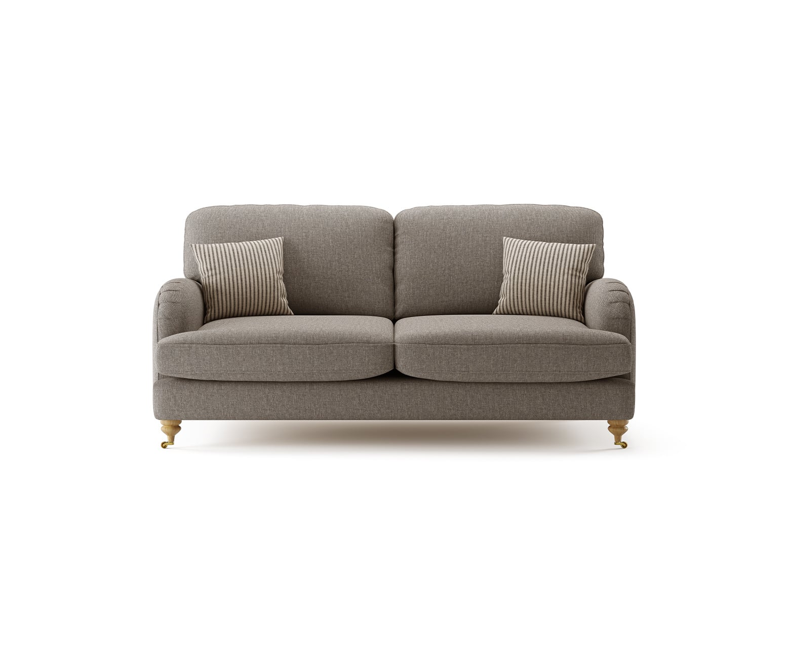 Chilworth Grey Fabric 3 Seater Sofa with Grey Cushions