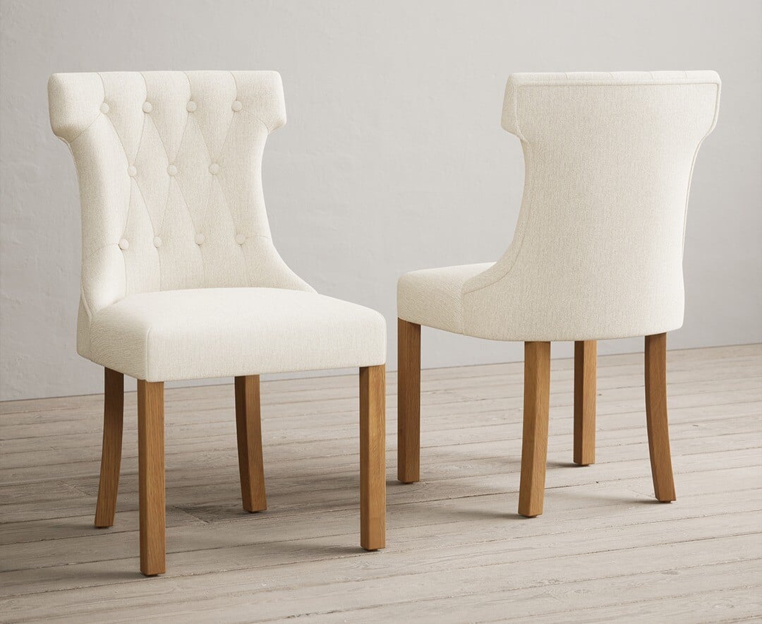Thetford 150cm Oak Dining Table with 8 Natural Clara Chairs