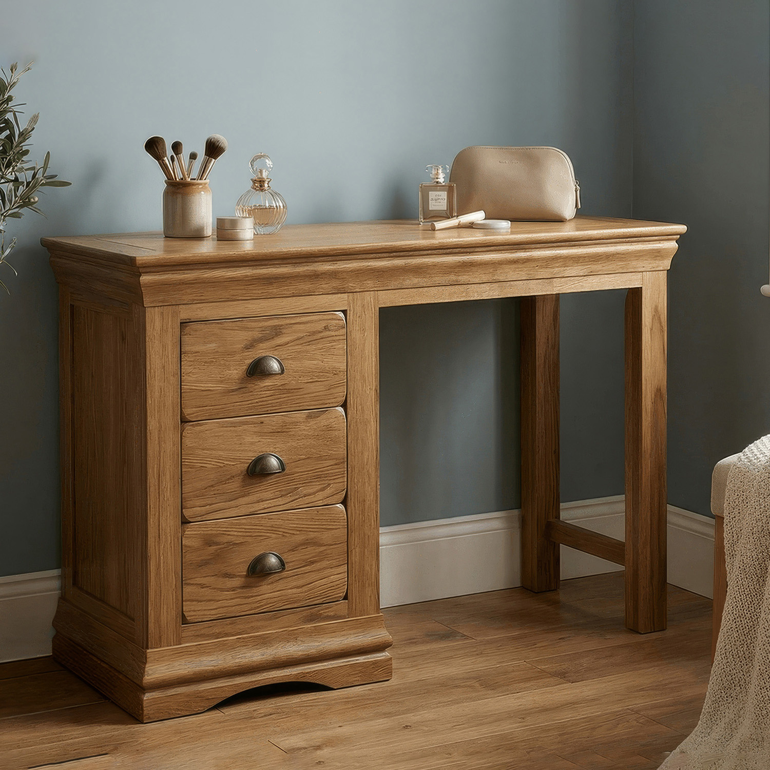 Burford Rustic Solid Oak Dressing Table