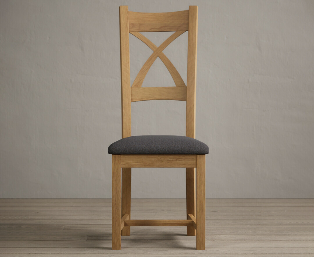 Extending York 70cm Solid Oak Drop Leaf Dining Table with 2 Charcoal Grey Natural Solid Oak Chairs