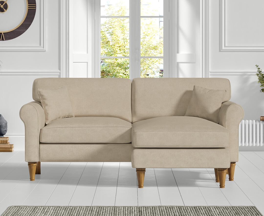 Click to view product details and reviews for Darwin Natural Fabric Right Hand Facing Chaise Corner Sofa.