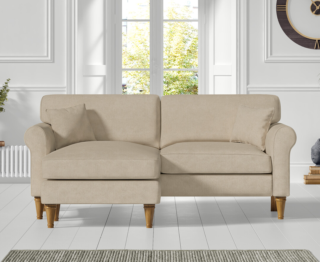 Click to view product details and reviews for Darwin Natural Fabric Left Hand Facing Chaise Corner Sofa.
