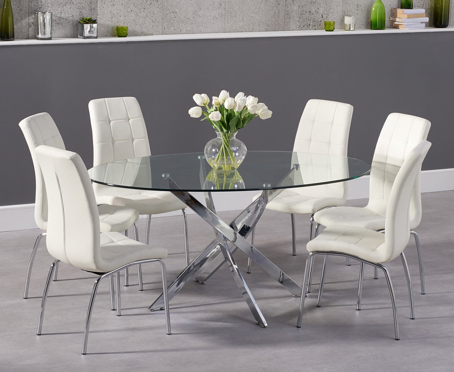 Glass Top Oval Glass Dining Table For Modern Oval Glass Dining