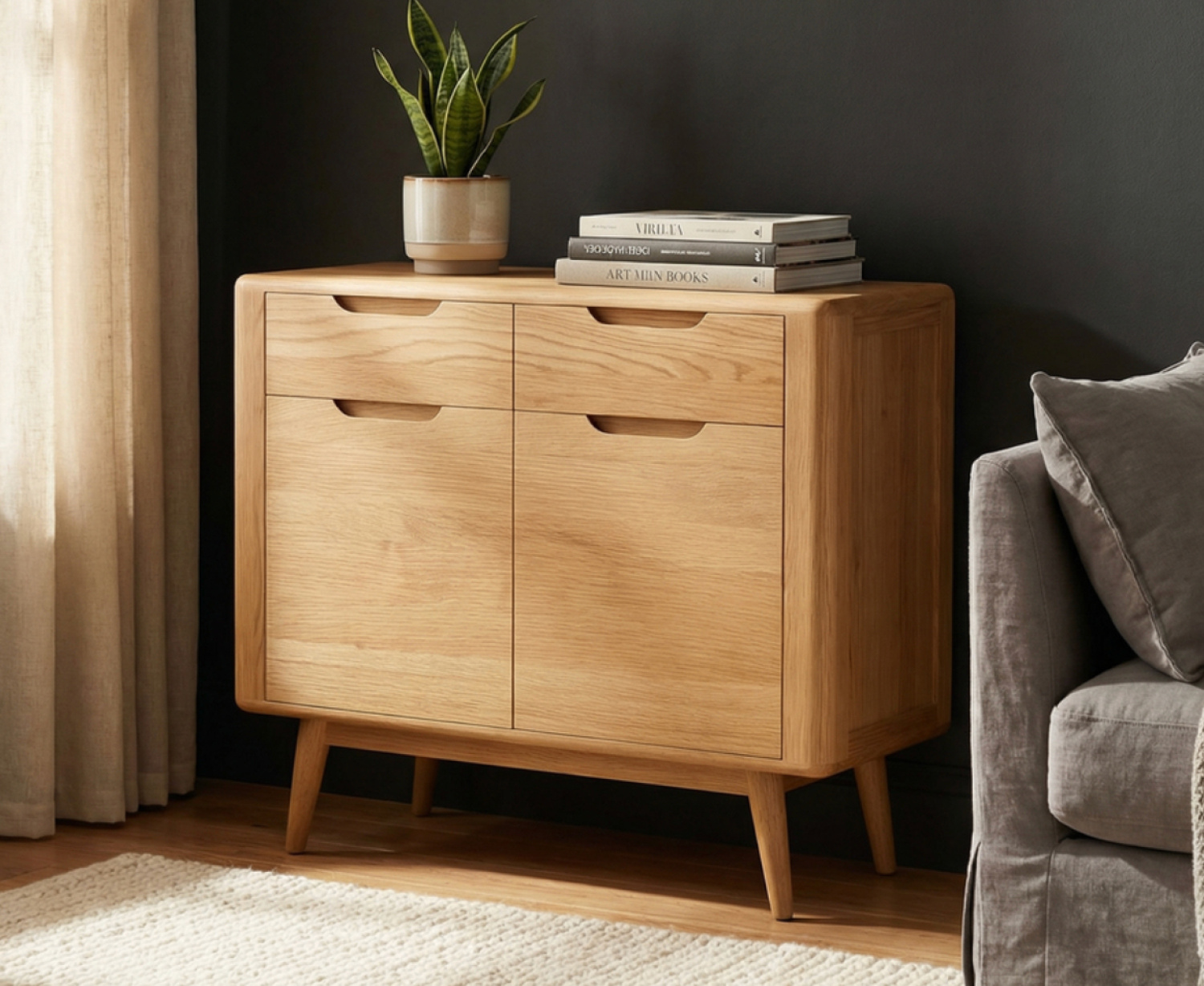 Rosa Solid Oak Small Sideboard | Oak&More