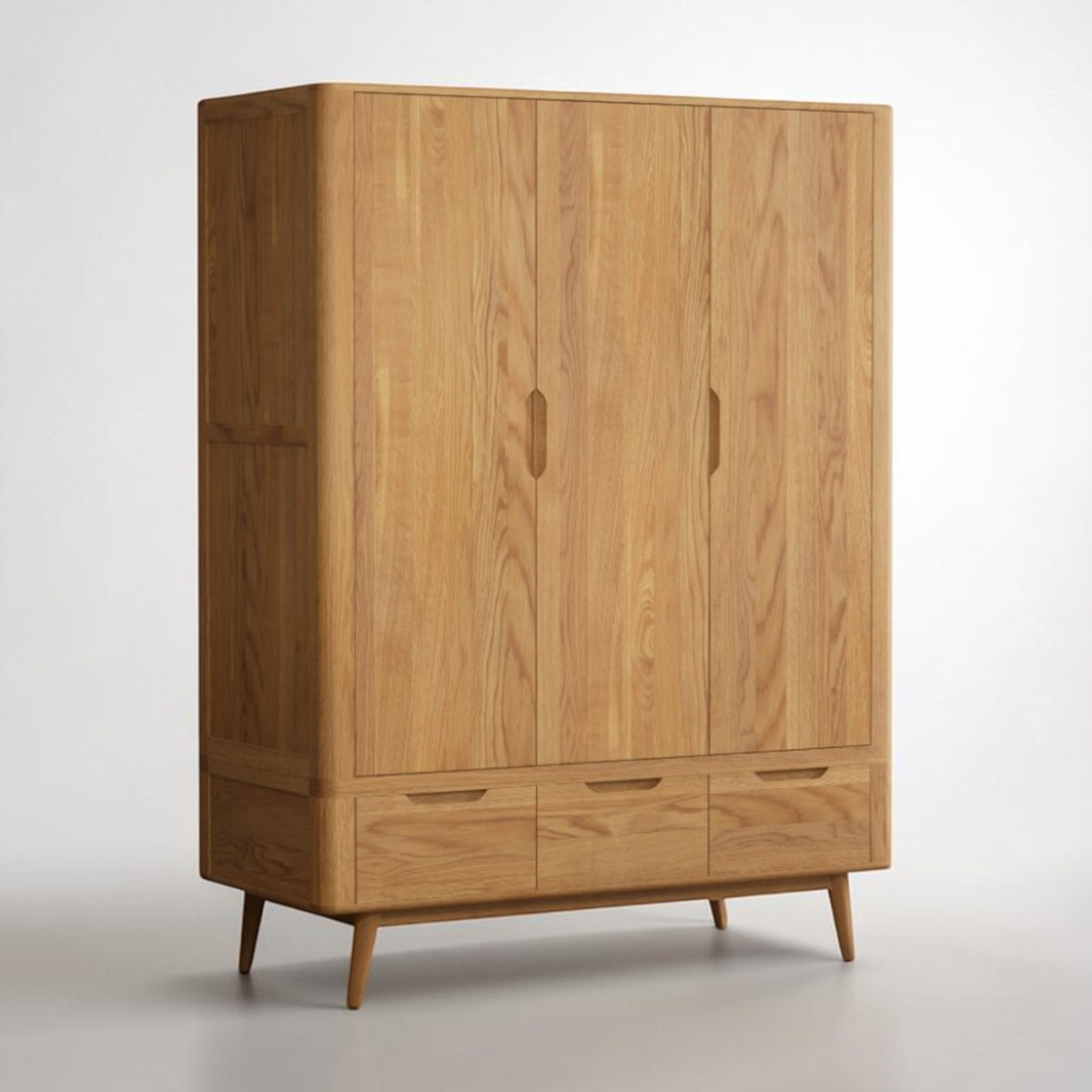 Rosa Solid Oak Triple Wardrobe