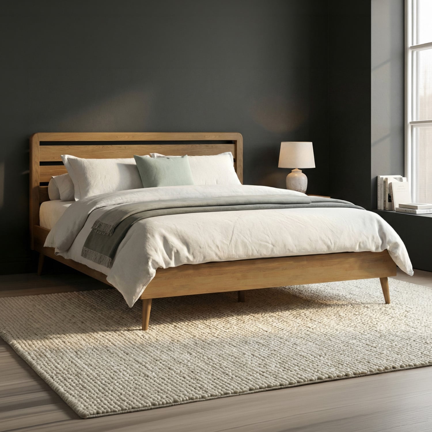 Rosa Solid Oak Super King Bed