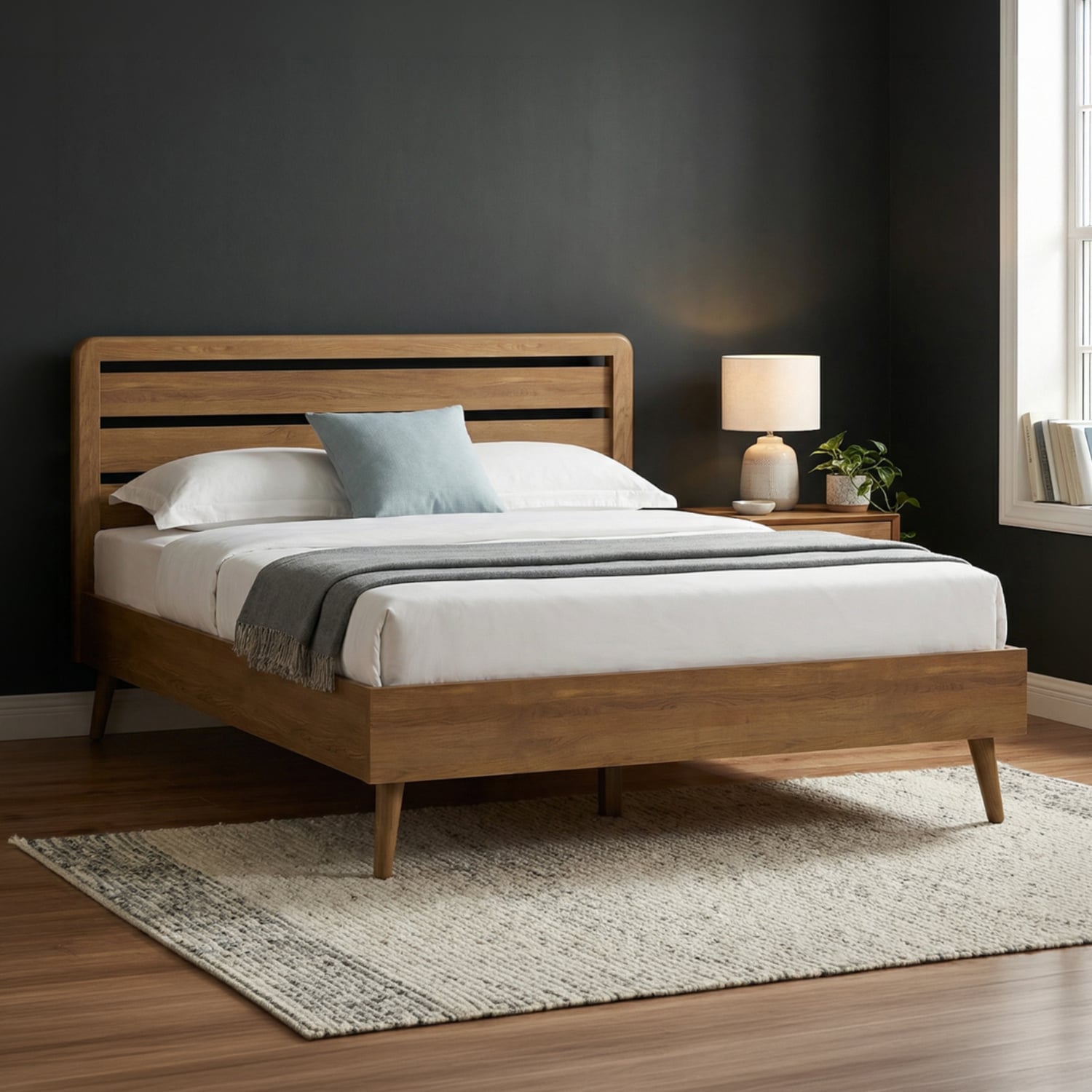 Rosa Solid Oak Double Bed