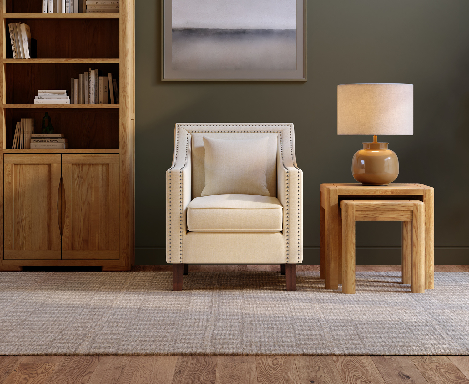 Chartwell Ivory Linen Armchair