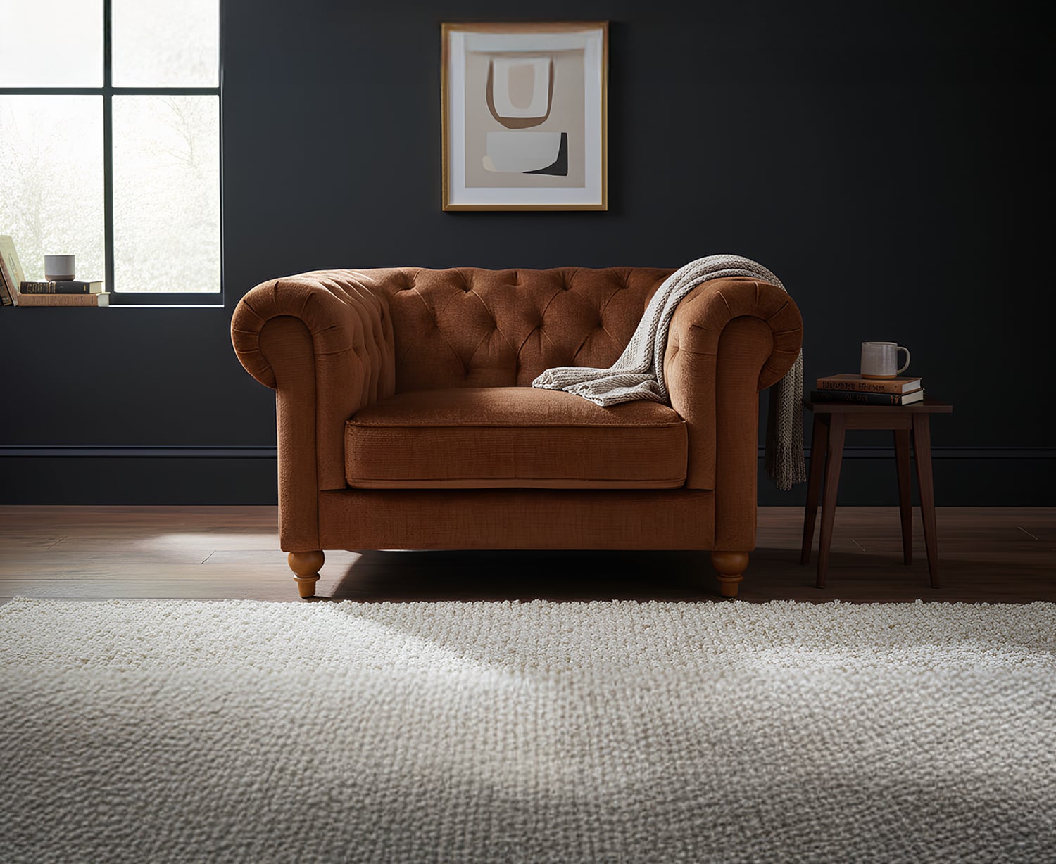 Jameson Brandy Fabric Armchair