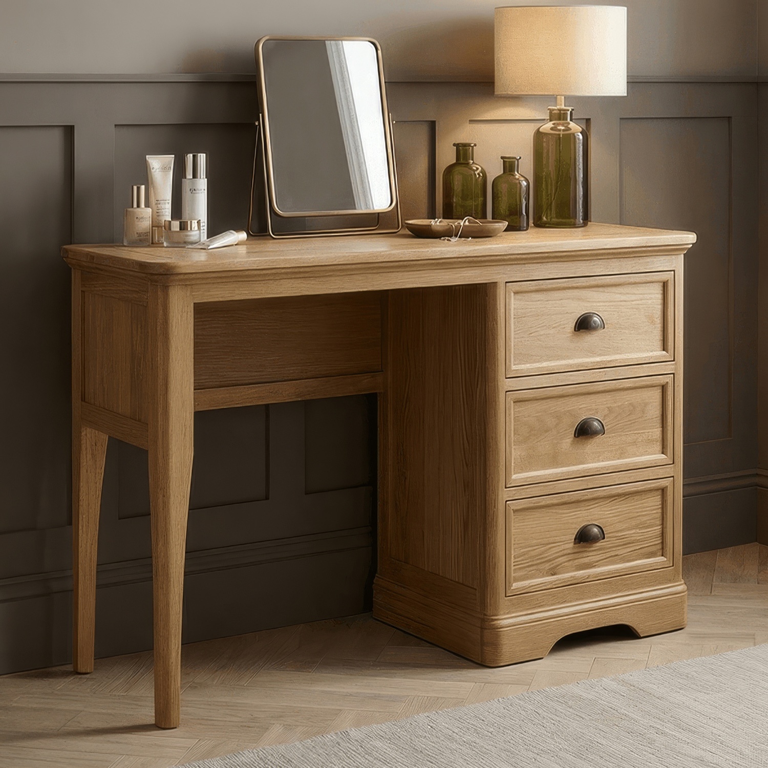 Cambridge Solid Oak Dressing Table