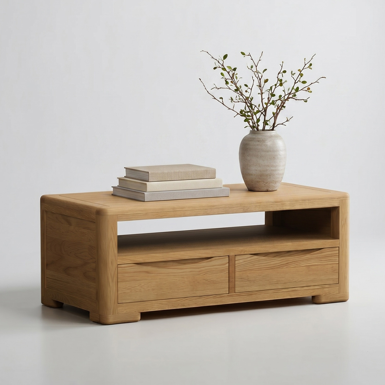 Harper Solid Oak 4 Drawer Coffee Table