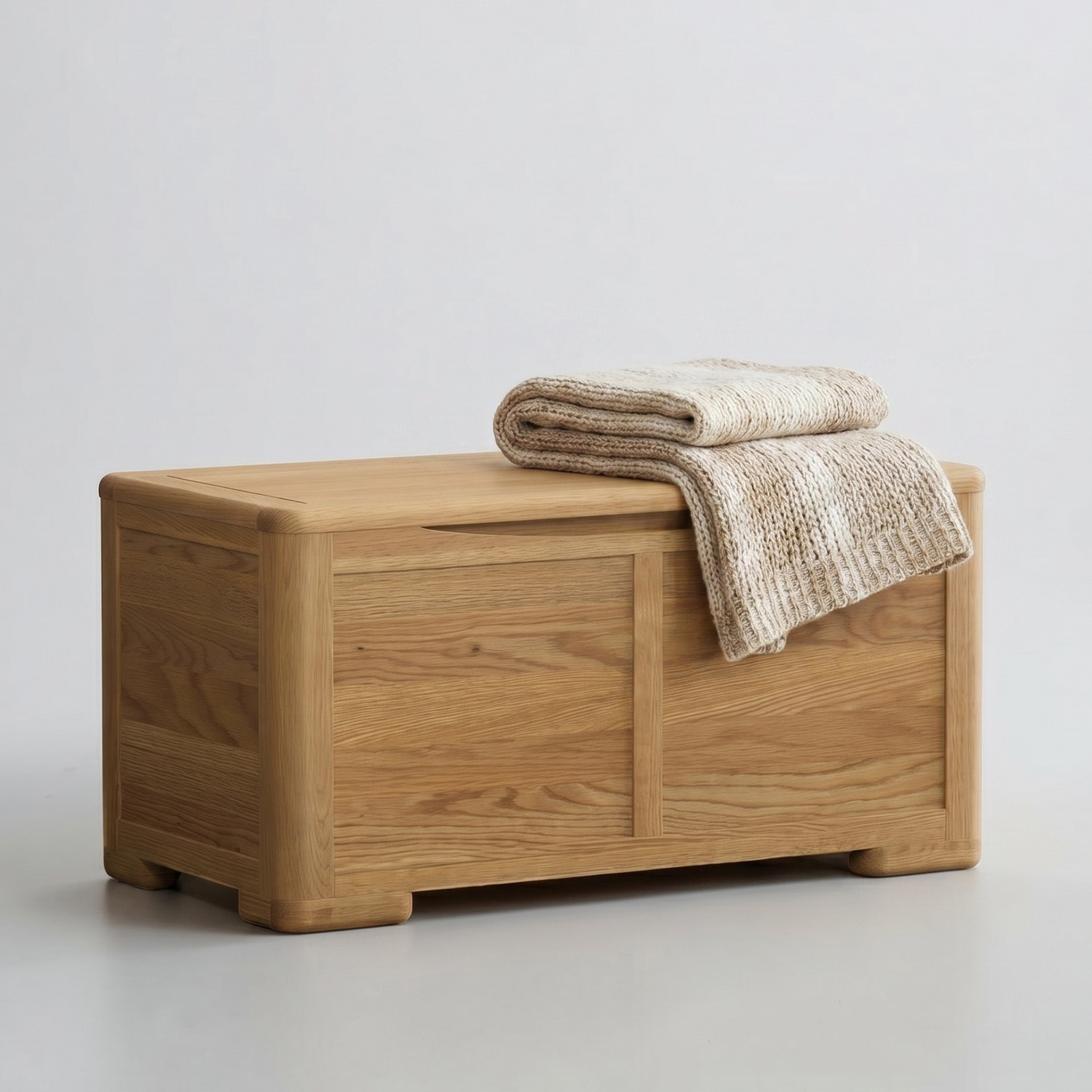 Harper Solid Oak Blanket Box