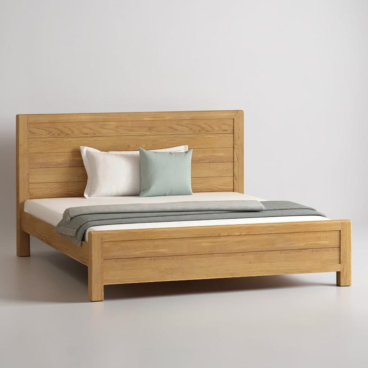 Harper Solid Oak Super King Bed