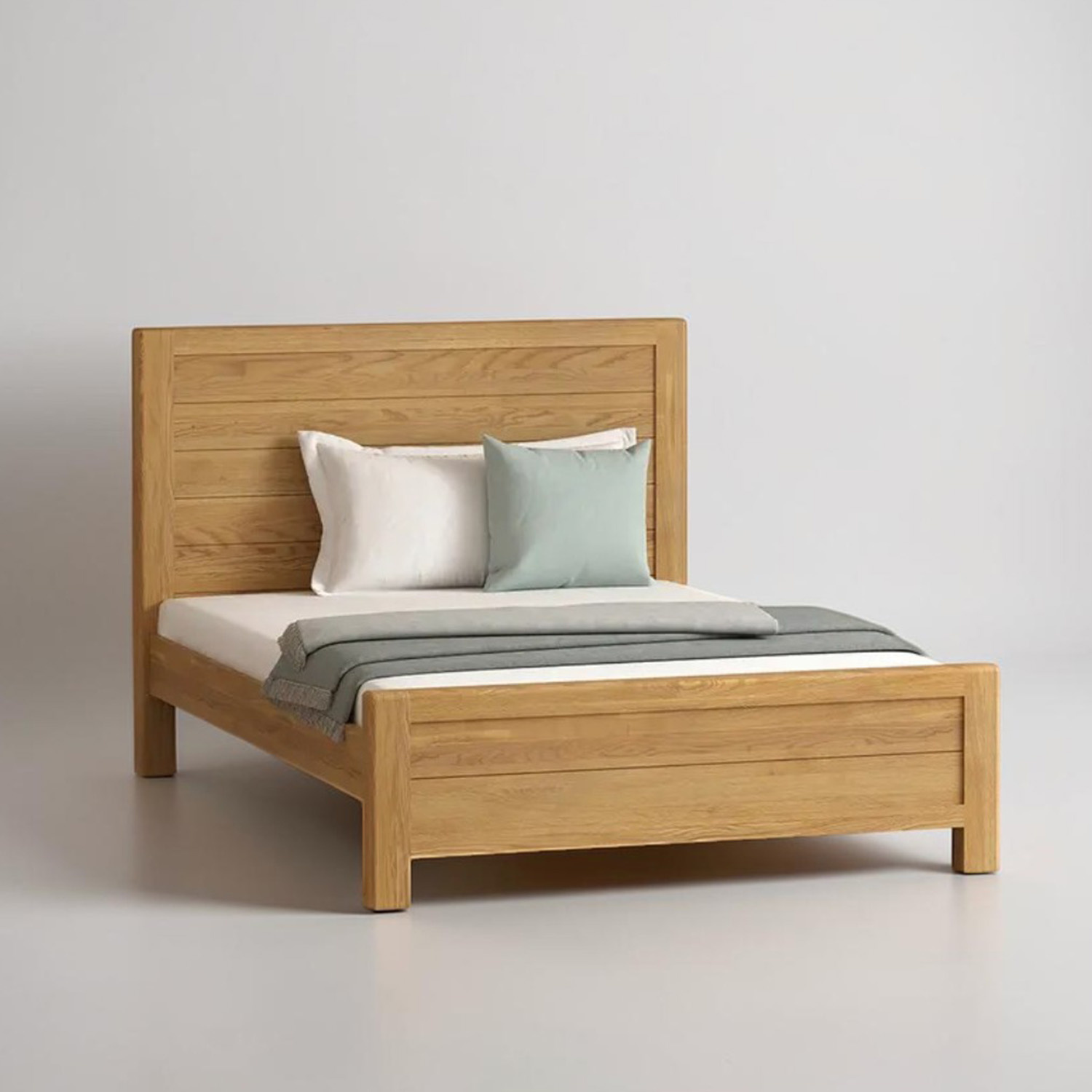 Harper Solid Oak Double Bed