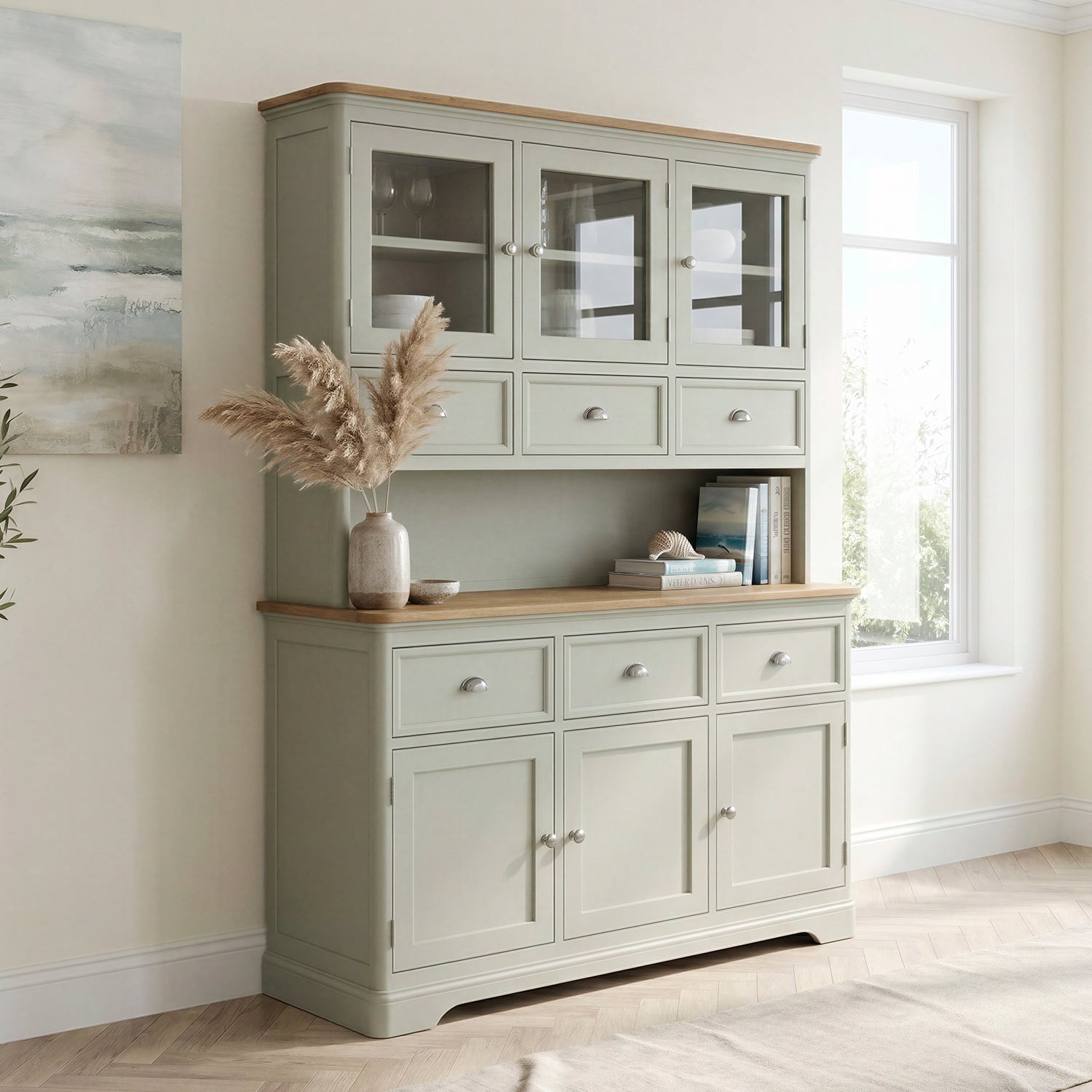 Brampton Soft Green Painted Large Dresser