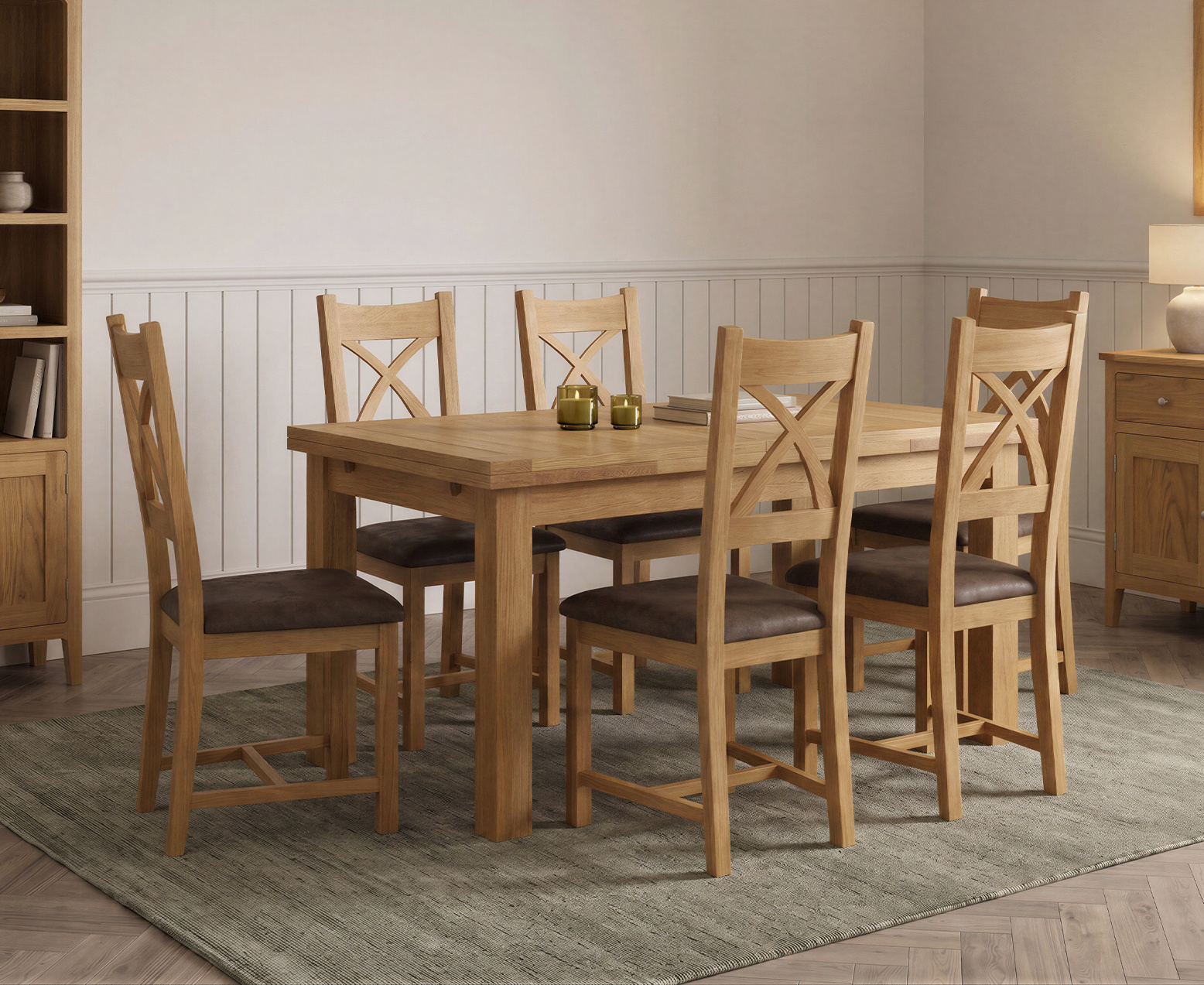 Colby 200cm Oval White Marble Dining Table with 6 Grey Lorenzo Chairs