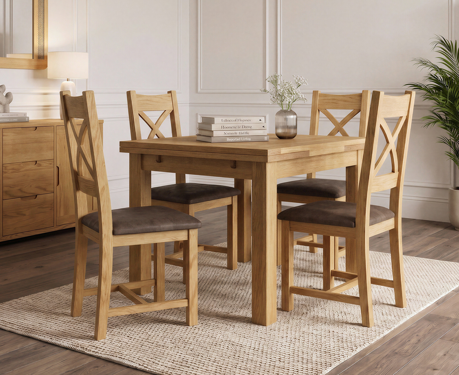 Colby 200cm Oval White Marble Dining Table with 6 Grey Lorenzo Chairs