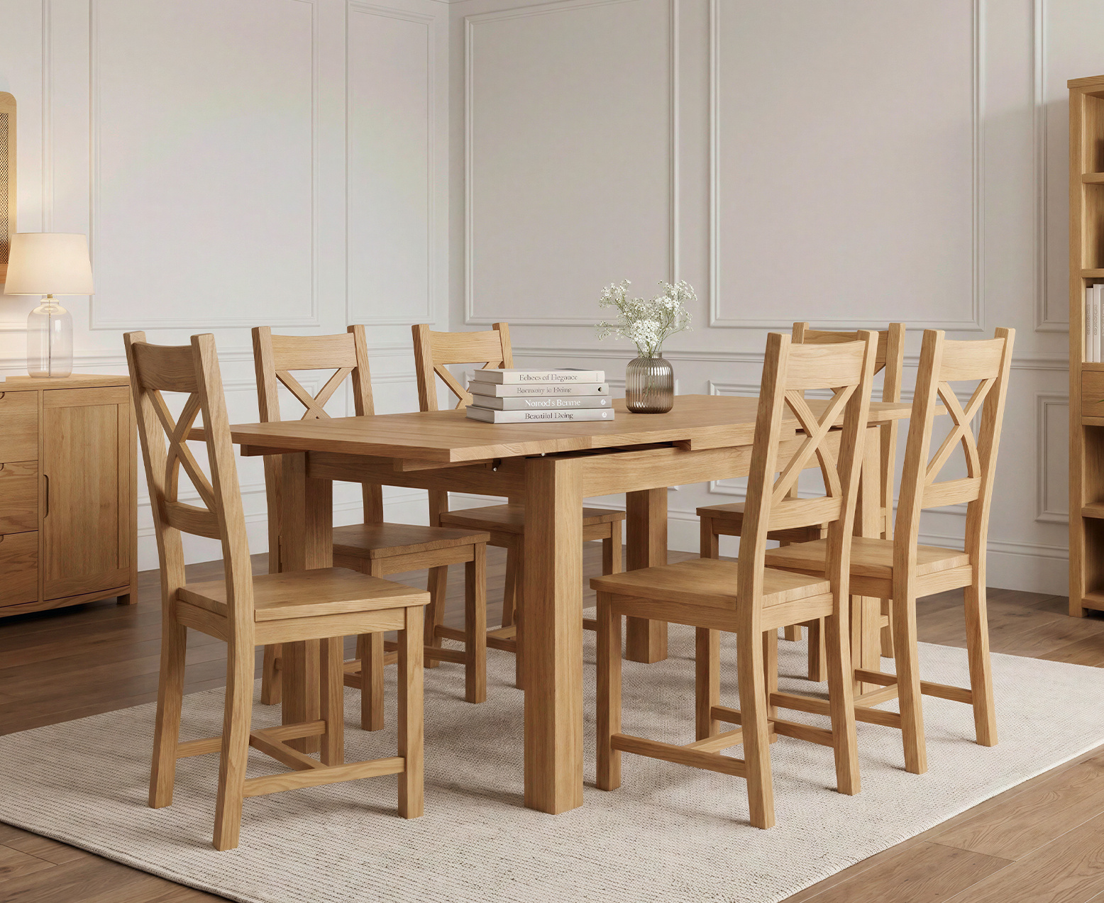 Colby 200cm Oval White Marble Dining Table with 6 Grey Sienna Chairs
