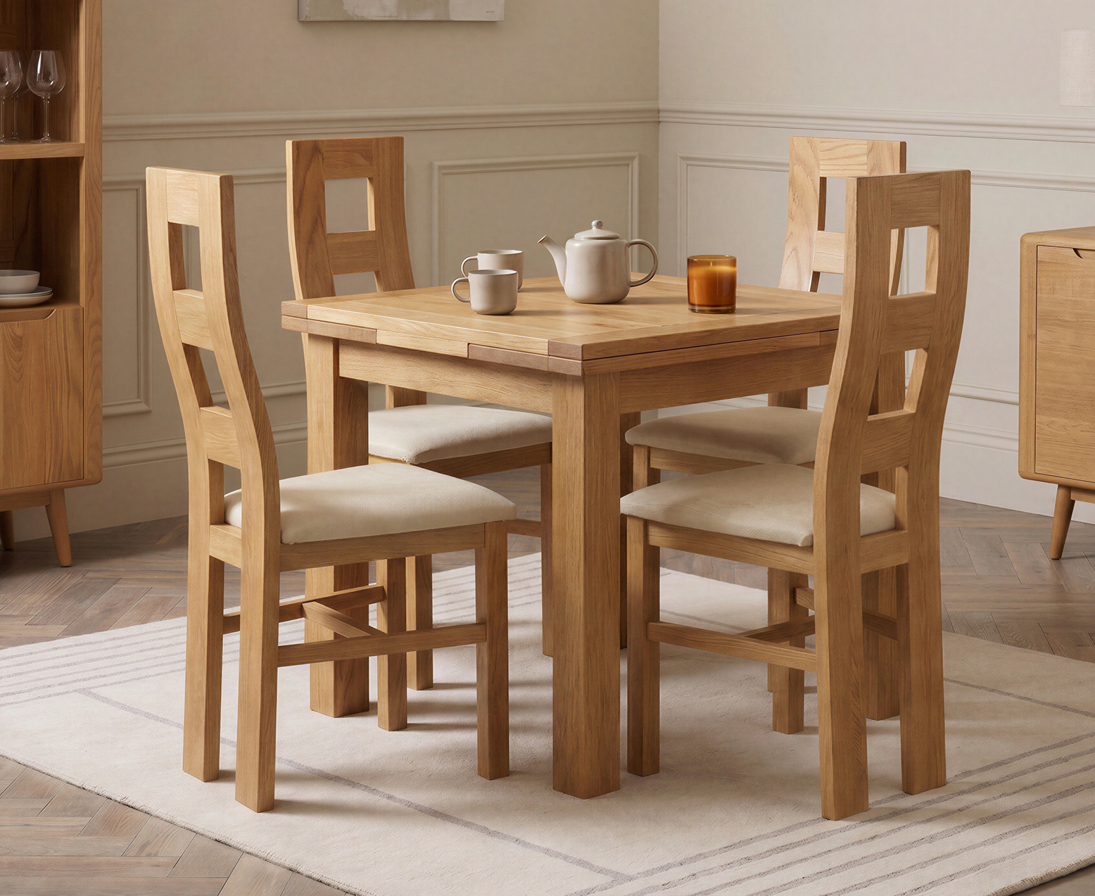 Colby 200cm Oval White Marble Dining Table with 6 Grey Lorenzo Chairs