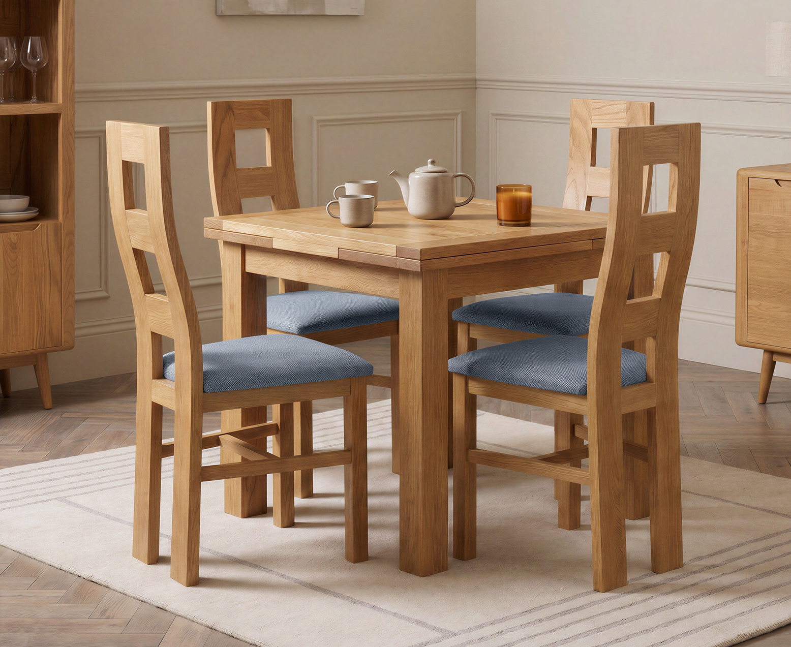 Colby 200cm Oval White Marble Dining Table with 6 Grey Sienna Chairs