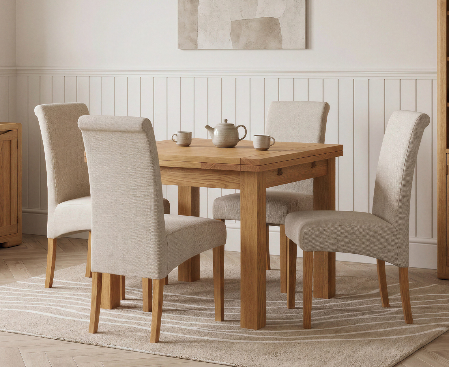 Colby 200cm Oval White Marble Dining Table with 6 Grey Lorenzo Chairs