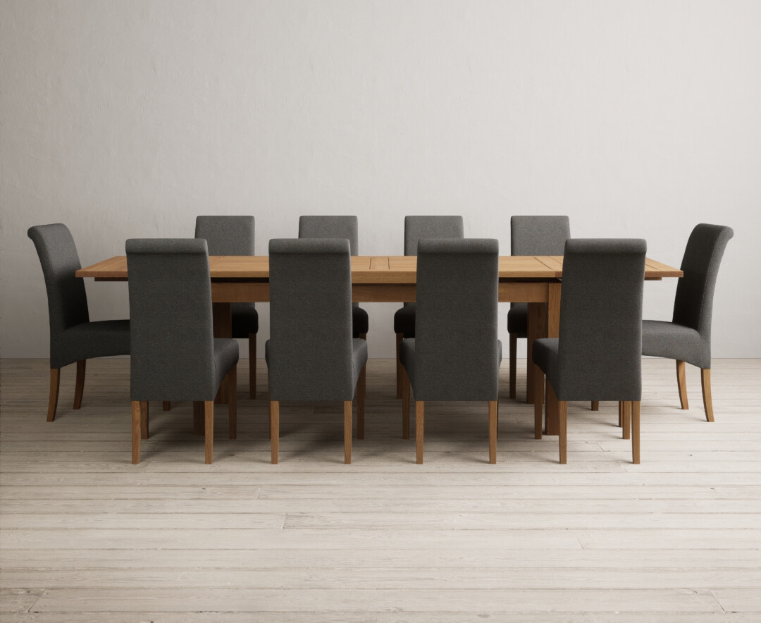 Colby 200cm Oval White Marble Dining Table with 6 Grey Sienna Chairs
