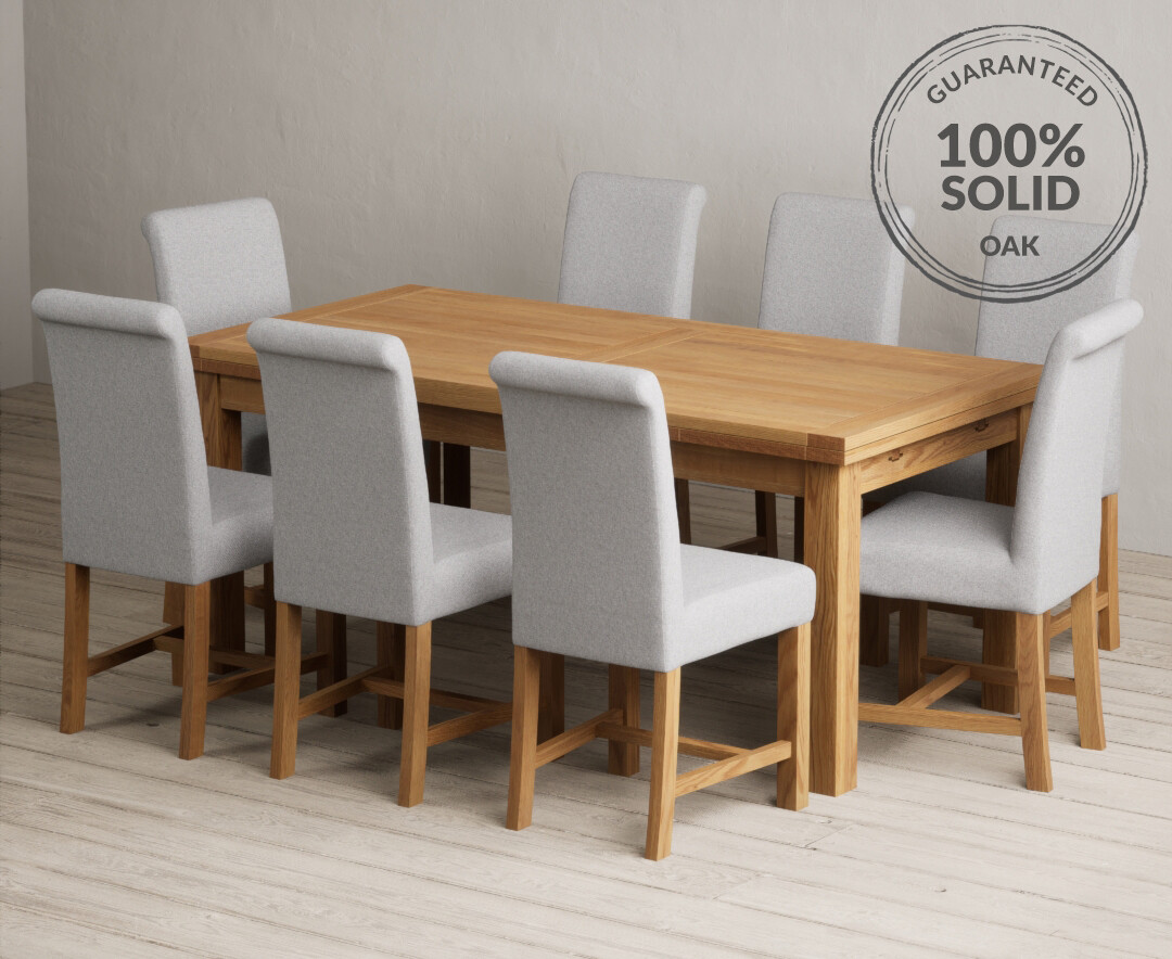 Colby 200cm Oval White Marble Dining Table with 6 Grey Lorenzo Chairs