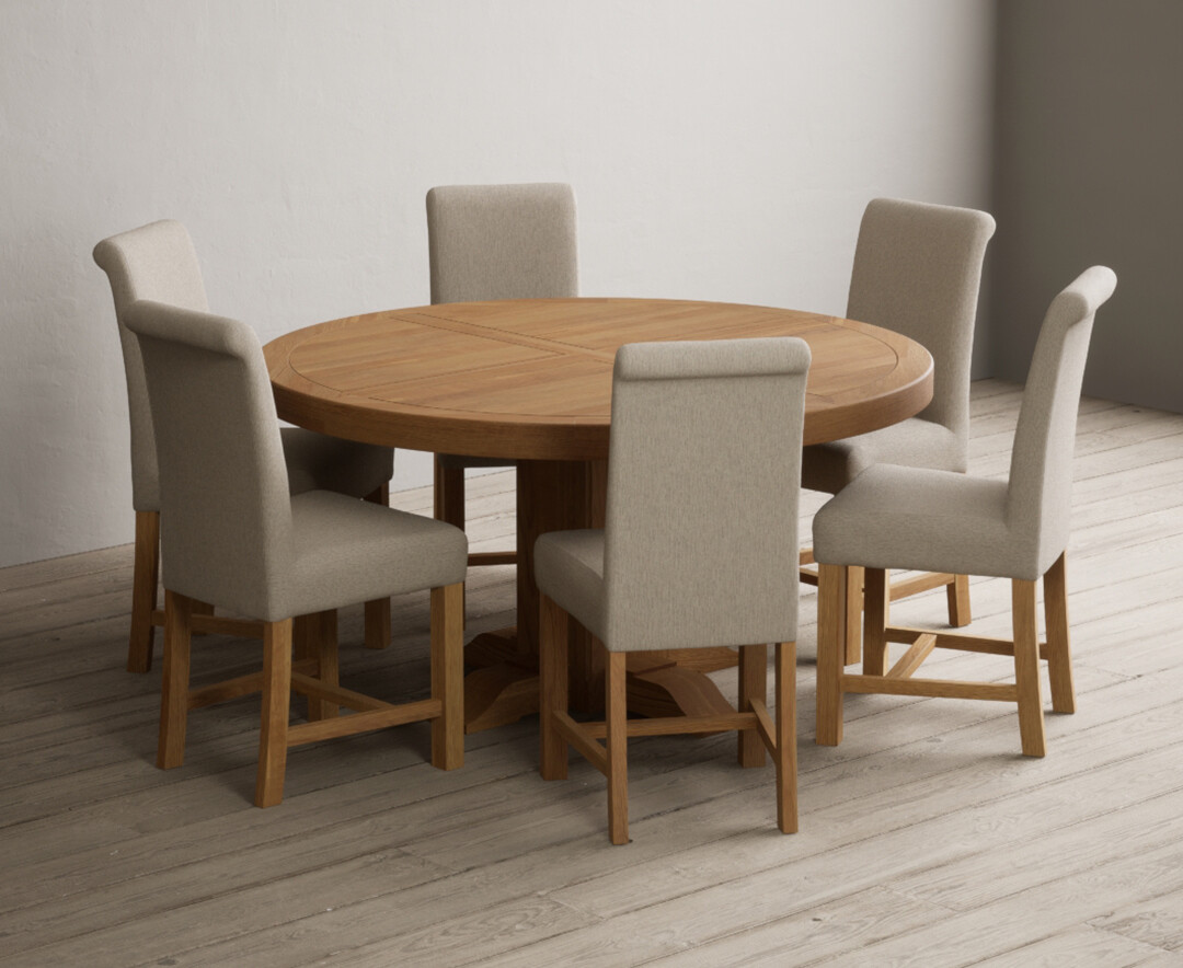 York 150cm Solid Oak Dining Table with 4 Light Grey York Chairs and 2 Oak Benches