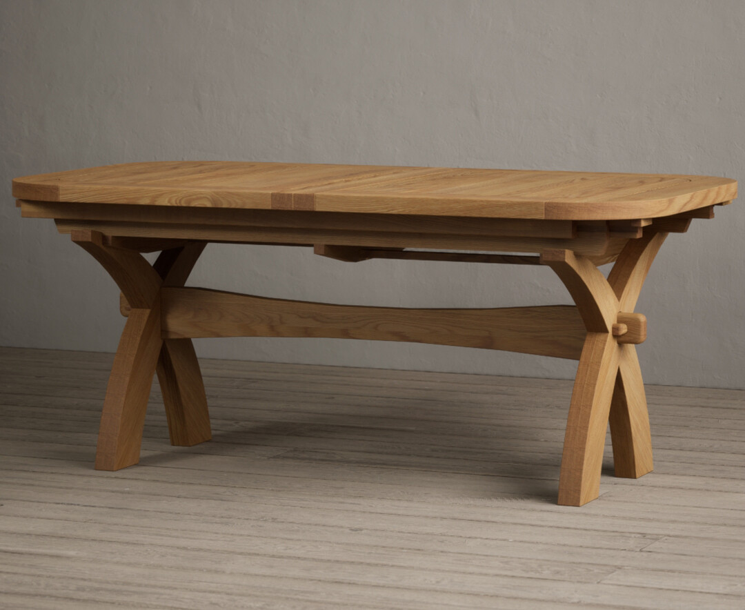 Extending Olympia 180cm Solid Oak Dining Table