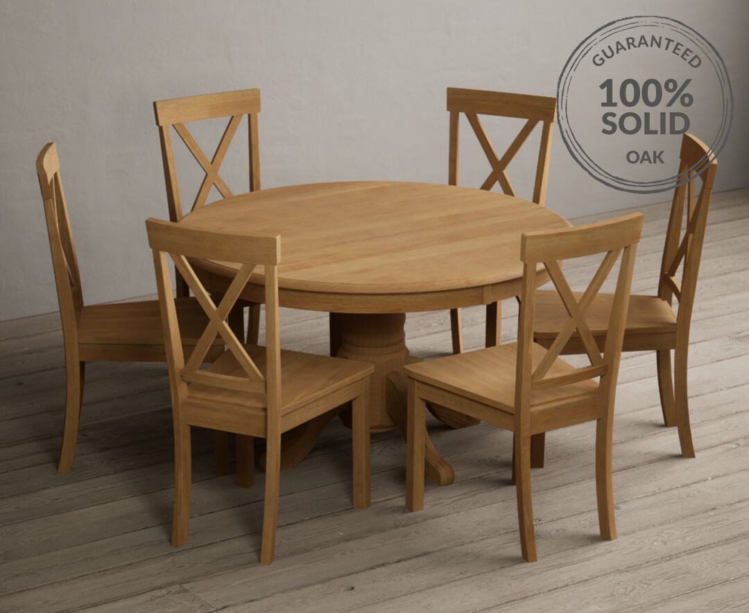 York 150cm Solid Oak Dining Table and 150 Oak Benches