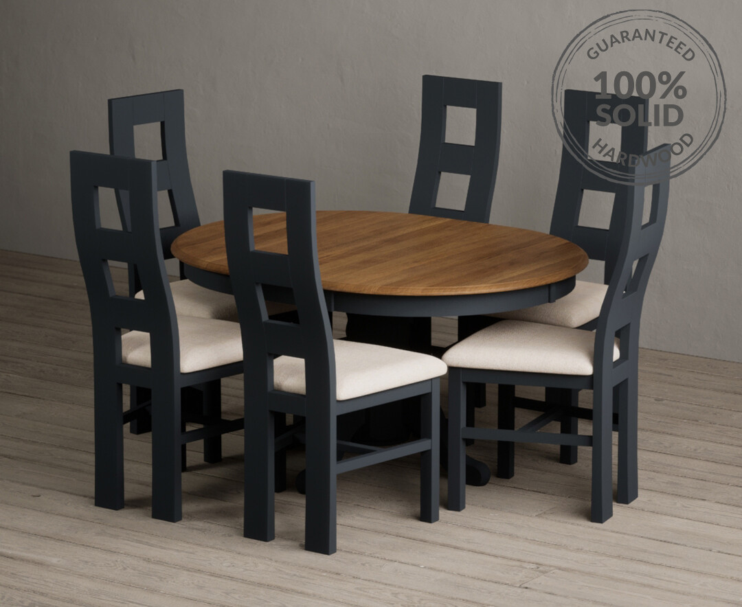 Colby 200cm Oval White Marble Dining Table with 6 Grey Sienna Chairs