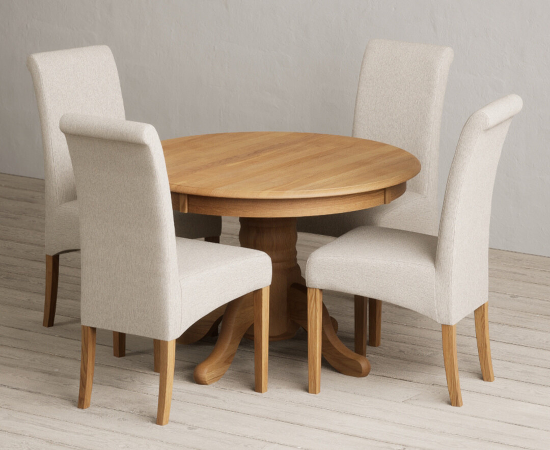 York 150cm Solid Oak Dining Table with 4 Light Grey York Chairs and 2 Oak Benches