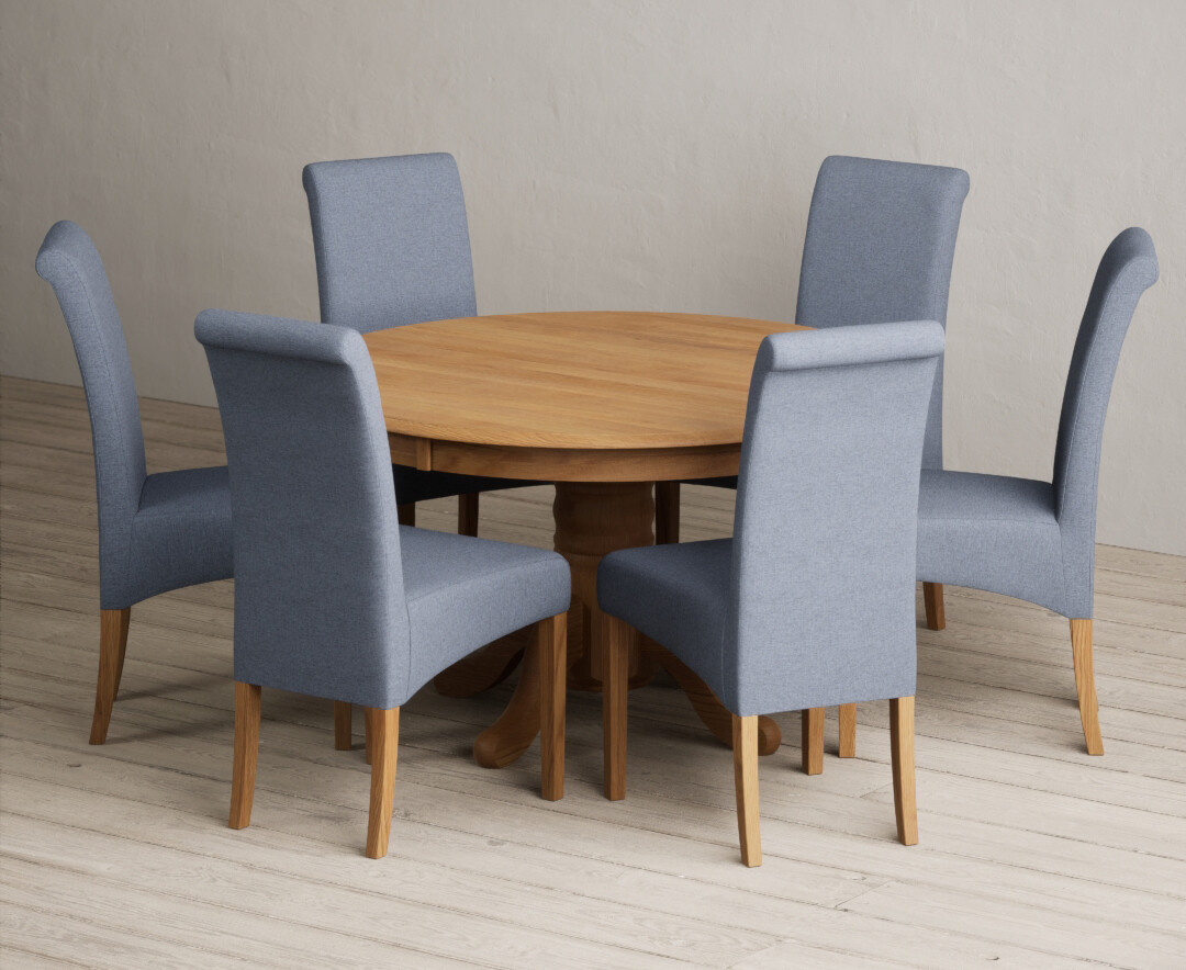 York 150cm Solid Oak Dining Table with 4 Light Grey York Chairs and 2 Oak Benches