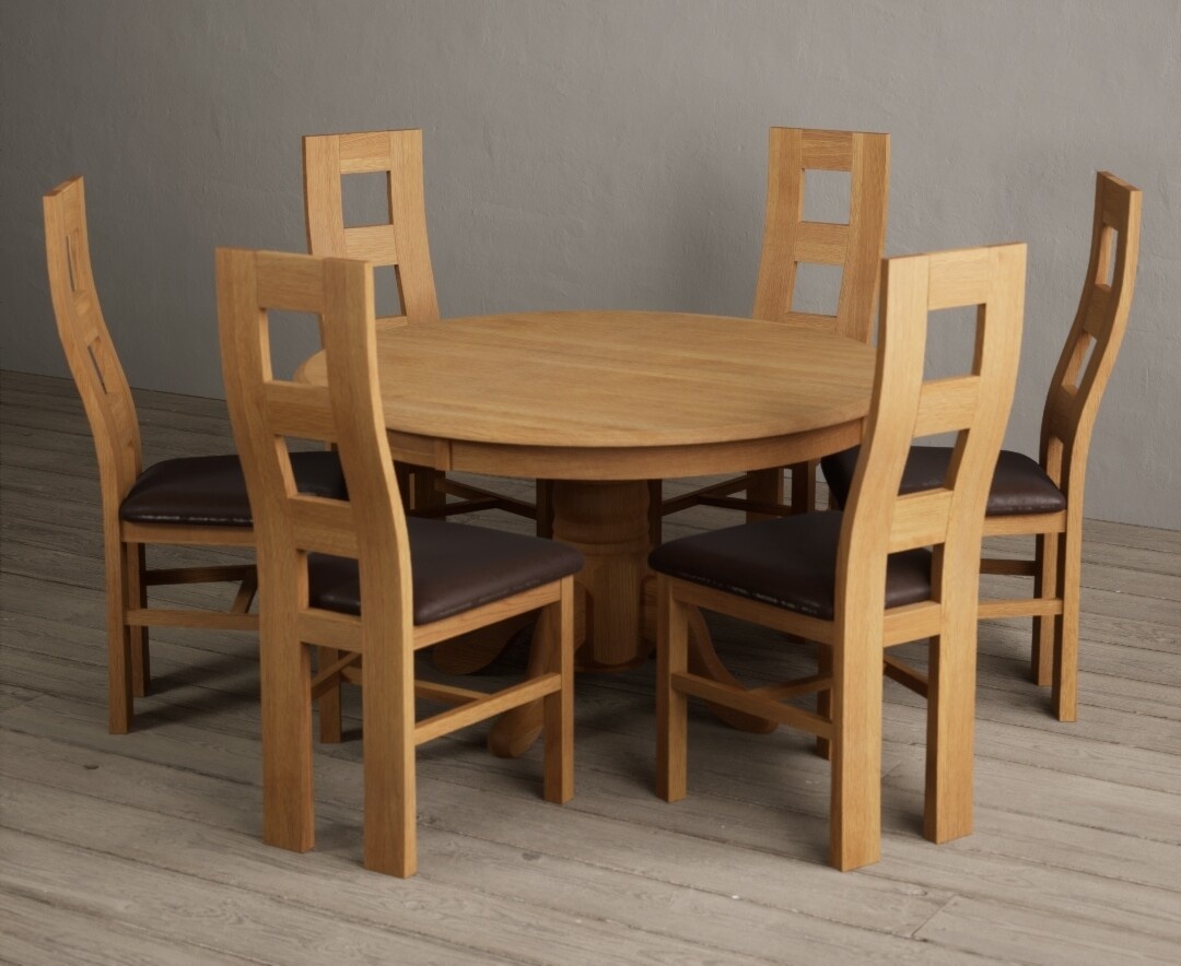 York 150cm Solid Oak Dining Table with 4 Light Grey York Chairs and 2 Oak Benches