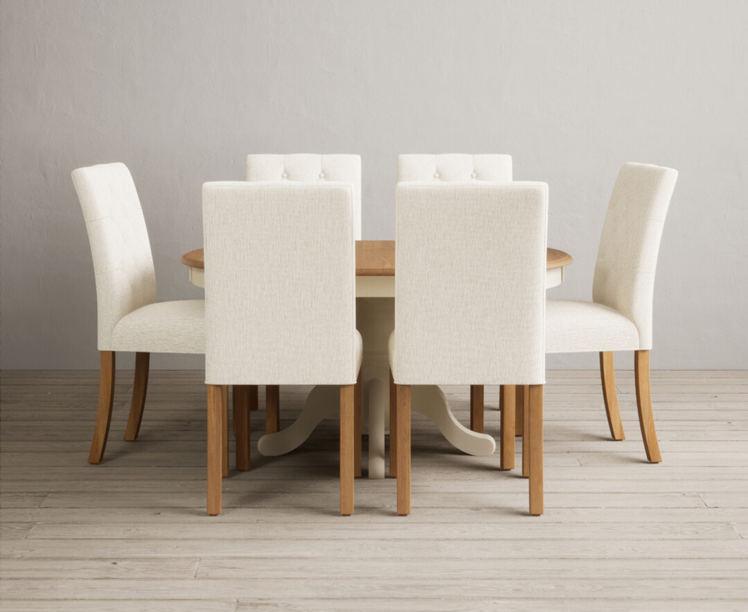 Colby 200cm Oval White Marble Dining Table with 6 Grey Sienna Chairs