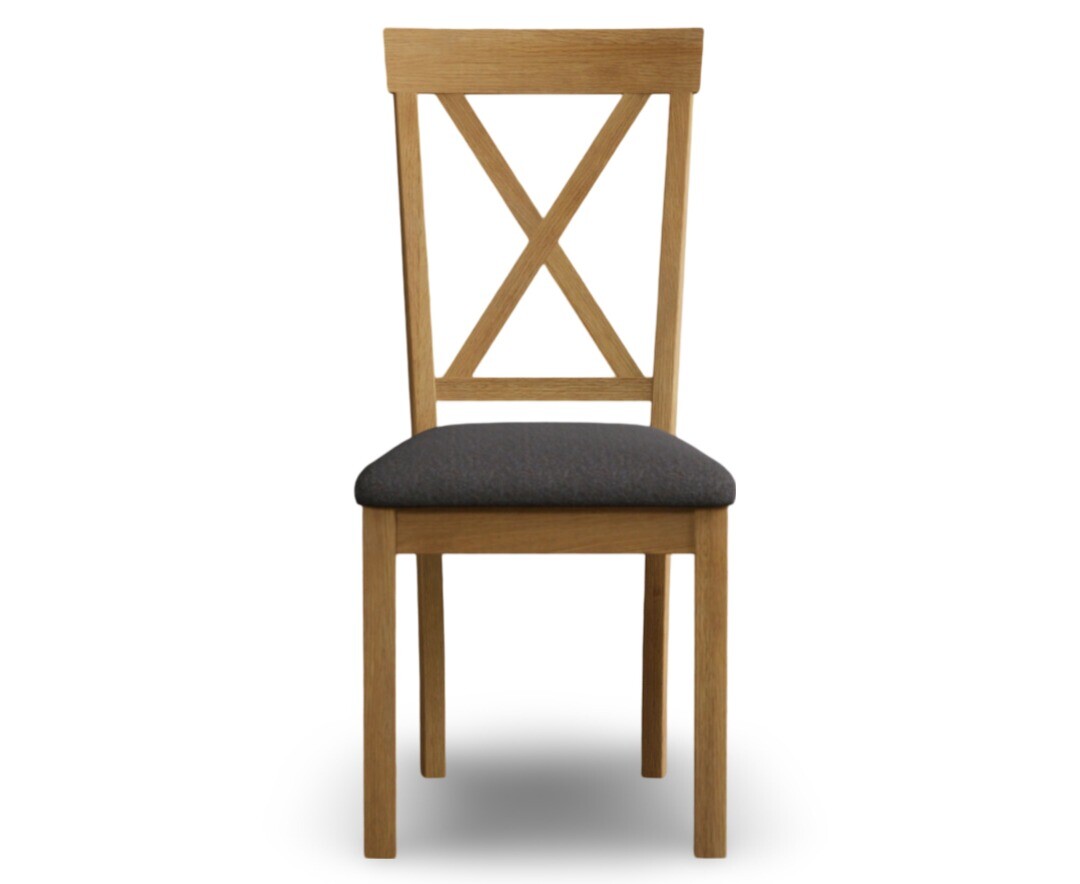 Hertford Charcoal Grey Set of 2 Painted Dining Chairs
