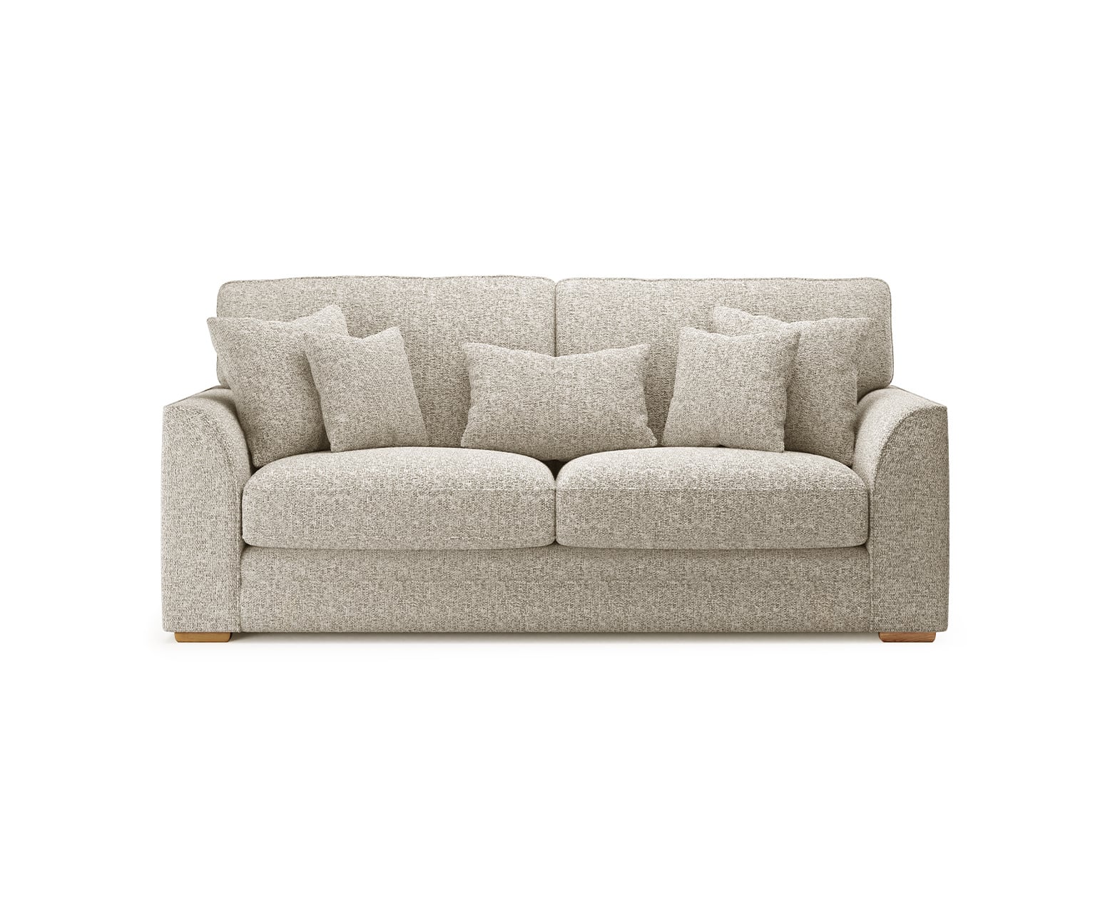 Jasper Natural Chenille Fabric 3 Seater Sofa